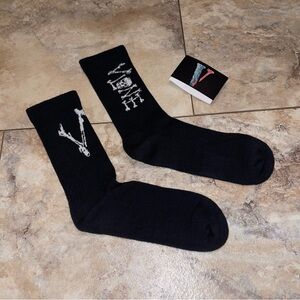 Vlone Lost Bone Socks Black Brand New